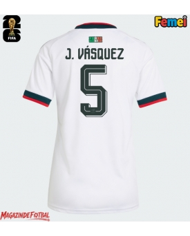 Mexic Johan Vasquez #5 Echipament de Fotbal Replică Mondial 2026 Femei Deplasare Mexic Johan Vasquez #5 Echipament de Fotbal Replică Mondial 2026 Femei Deplasare